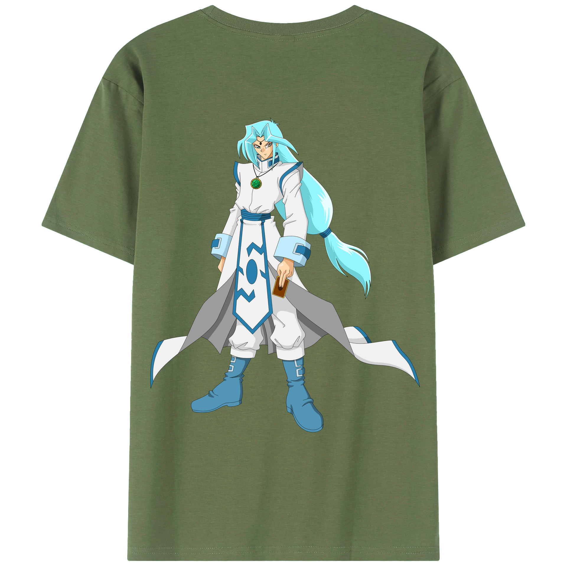 （画像用） 遊☆戯☆王 Yu-Gi-Oh! 綿100％ メンズ半袖Tシャツ（バックプリント） 通気性